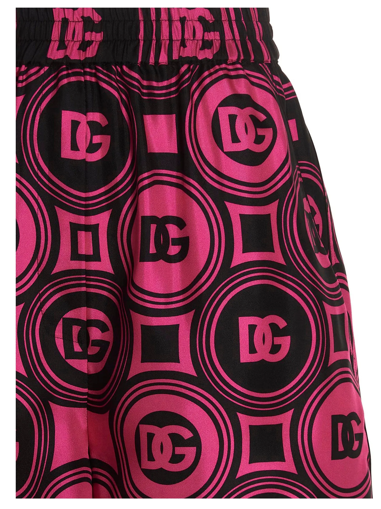 Dolce & Gabbana Logo Print Two-Tone Shorts