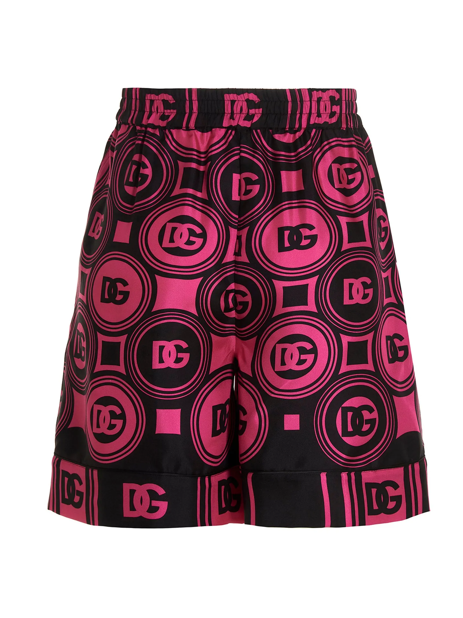 Dolce & Gabbana Logo Print Two-Tone Shorts
