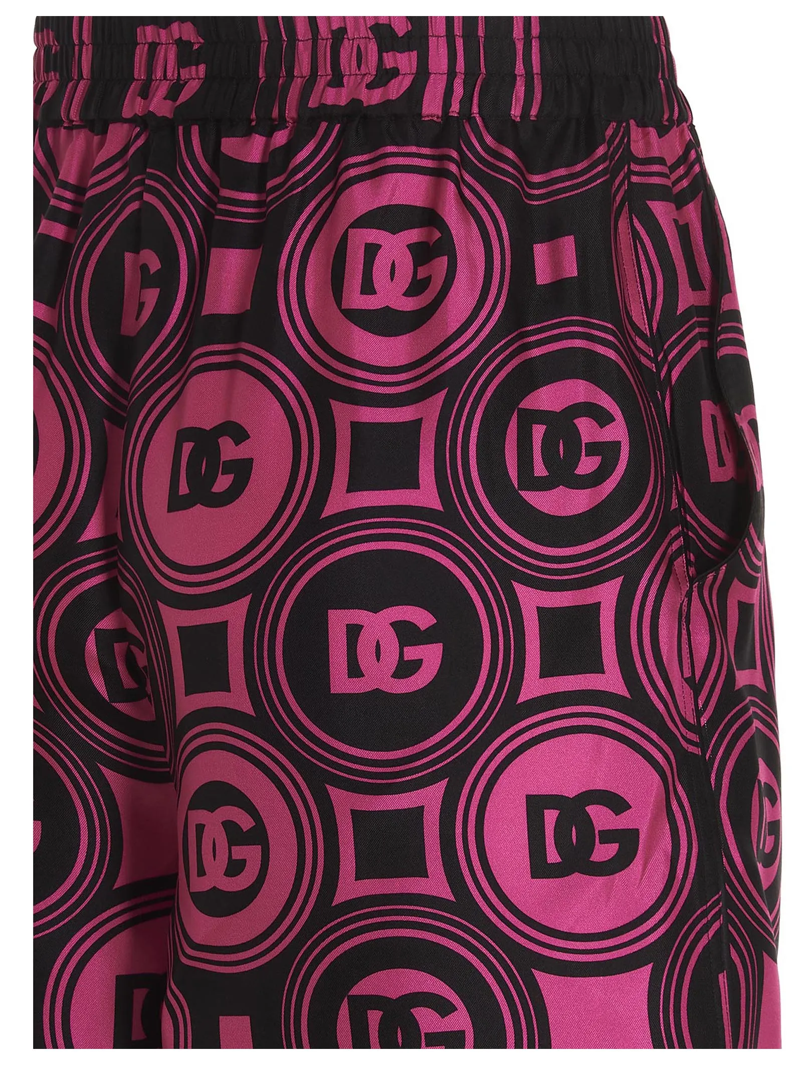 Dolce & Gabbana Logo Print Two-Tone Shorts