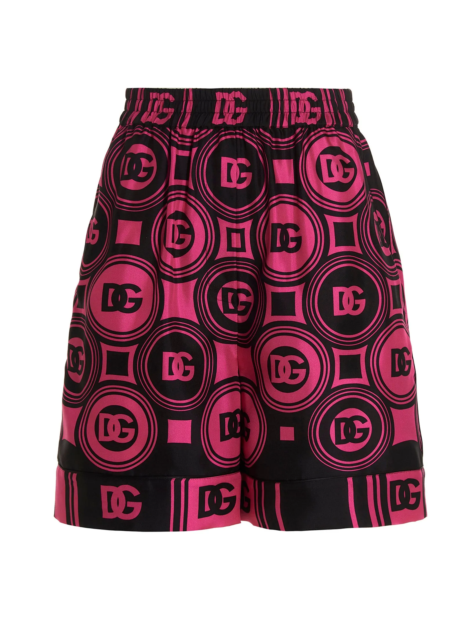 Dolce & Gabbana Logo Print Two-Tone Shorts