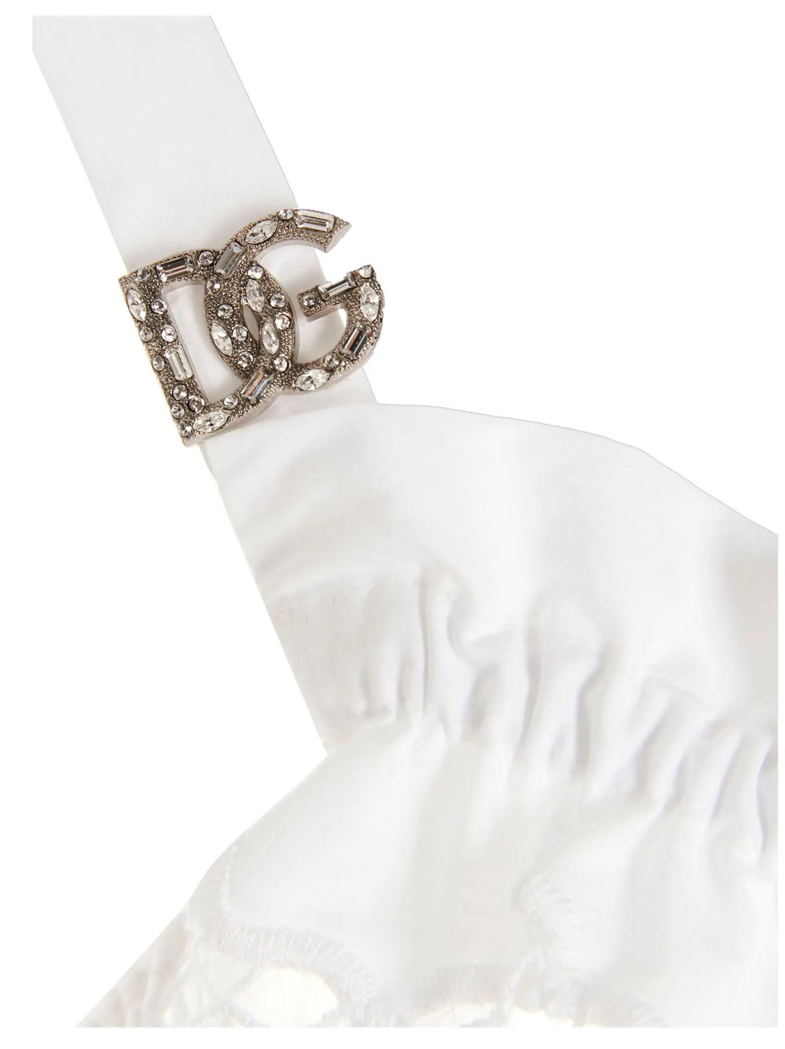 Dolce & Gabbana Openwork Embroidery Poplin Top