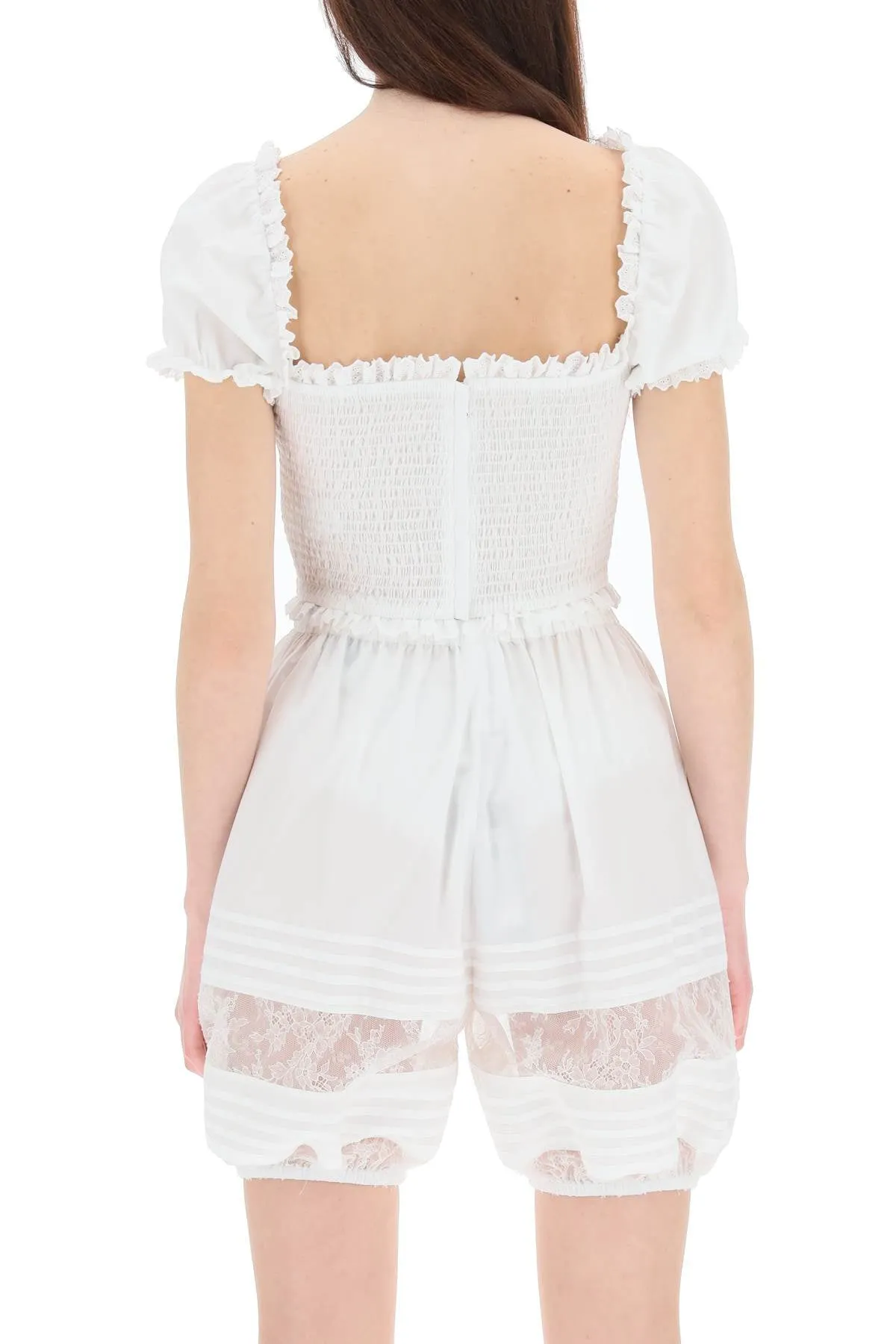 Dolce & Gabbana Ruffled Cropped Top