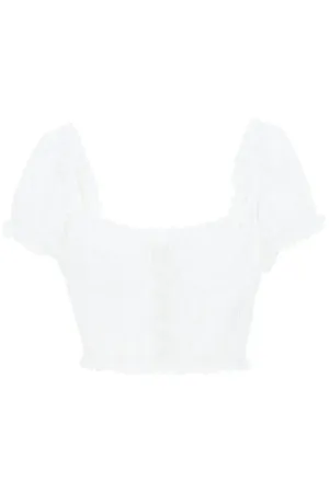 Dolce & Gabbana Ruffled Cropped Top