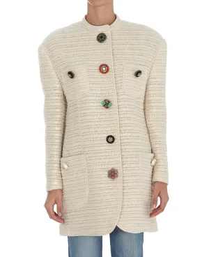 Dolce & Gabbana Single-Breasted Crewneck Jacket