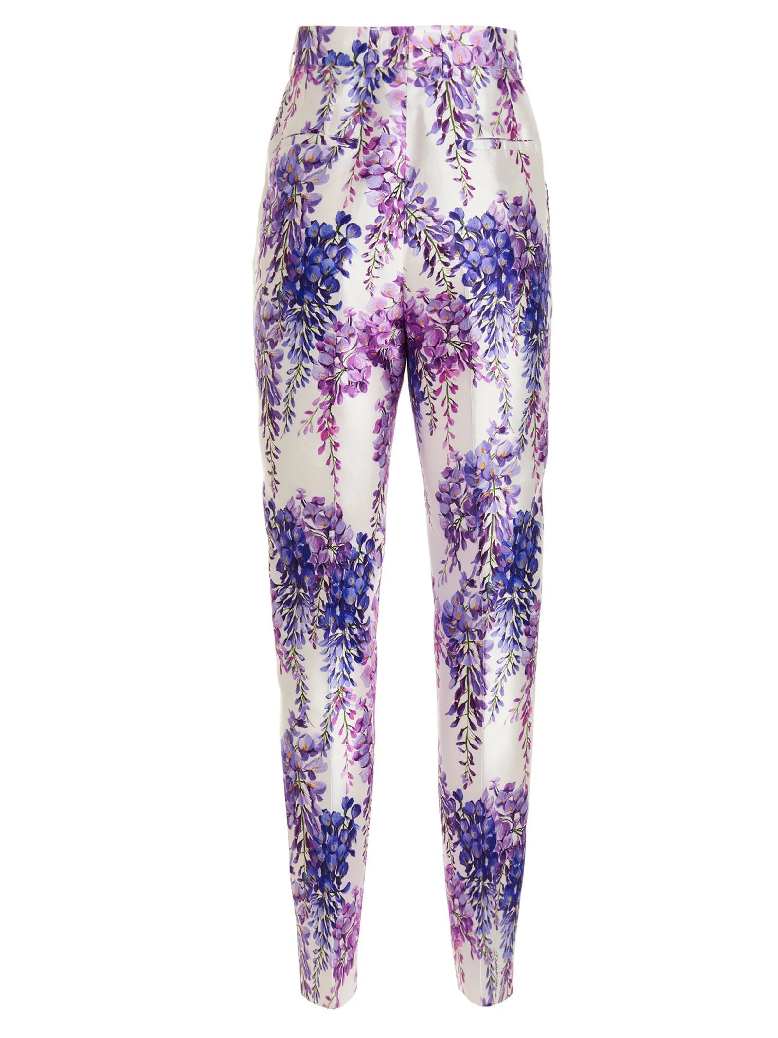 Dolce & Gabbana Wisteria-Printed Mikado Pants