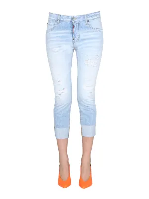Dsquared2 Cool Girl Distressed Cropped Jeans