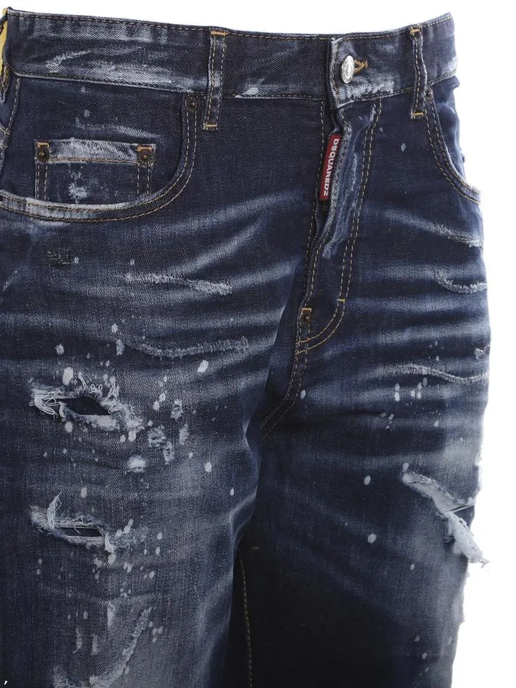 Dsquared2 Distressed Cropped Jeans