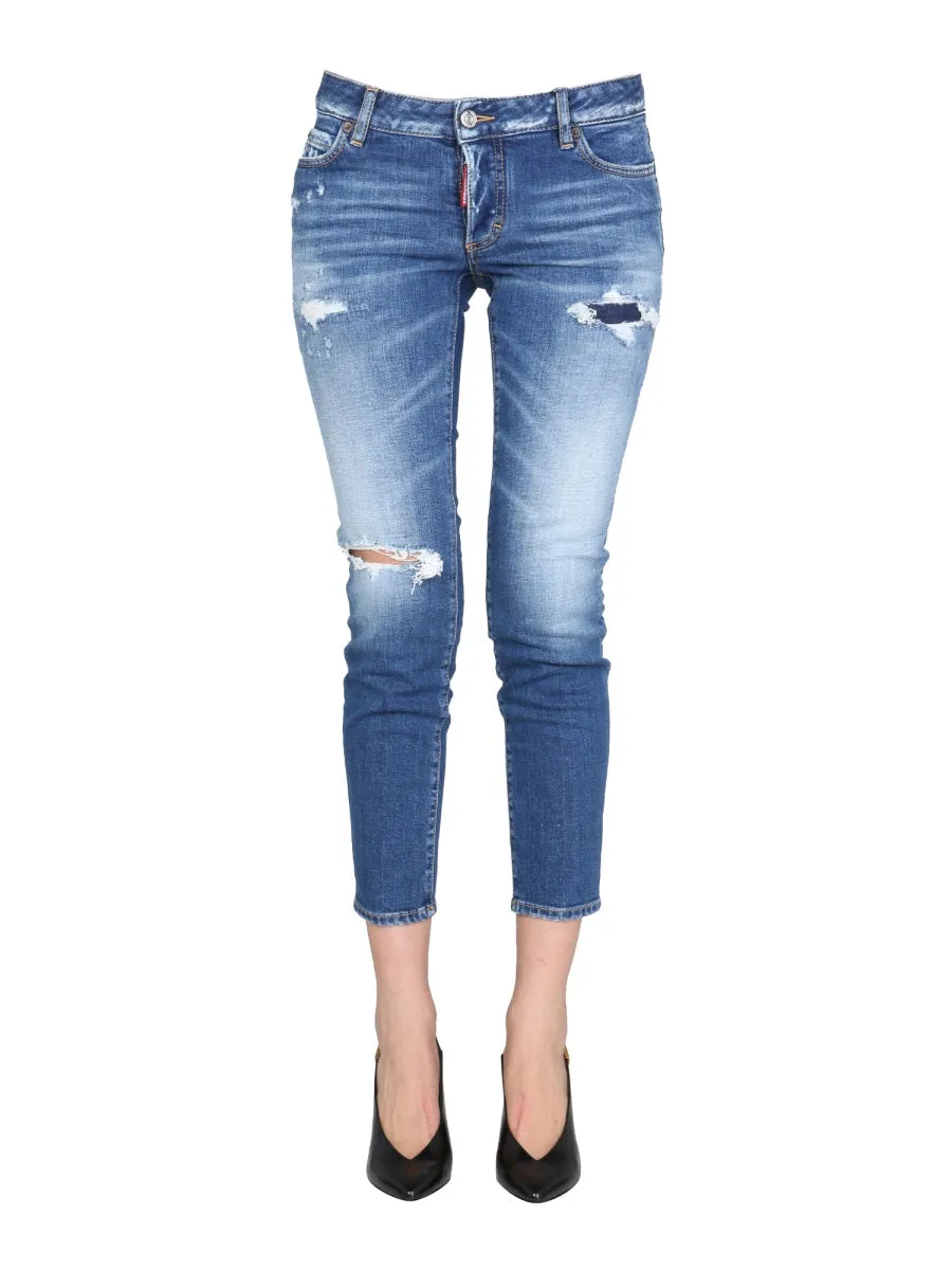 Dsquared2 Distressed Cropped Jeans