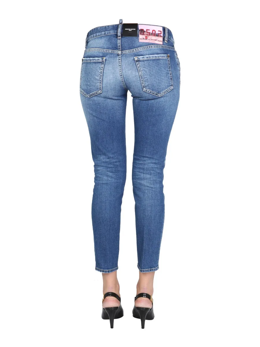 Dsquared2 Distressed Cropped Jeans