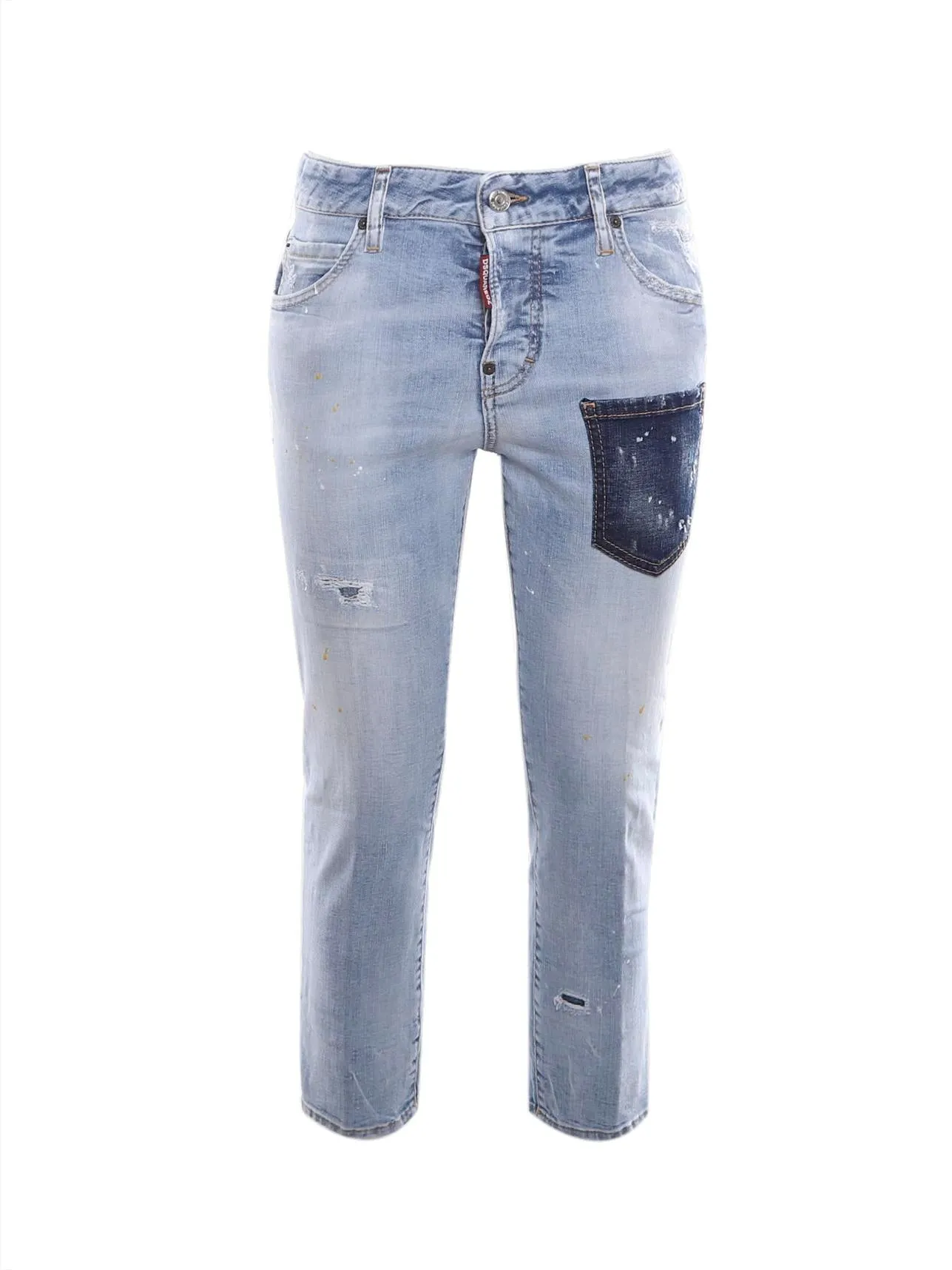 Dsquared2 Distressed Cropped Jeans