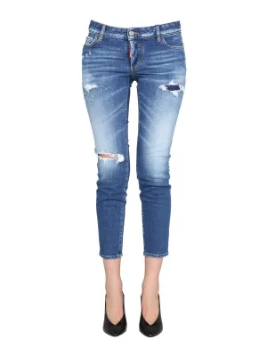 Dsquared2 Distressed Cropped Jeans