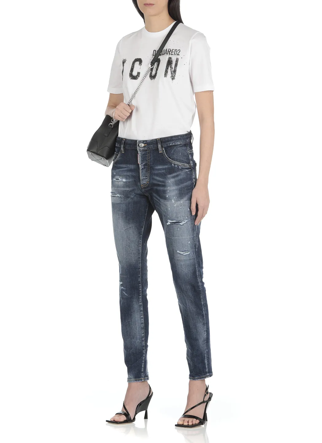 Dsquared2 Distressed Paint-Splatter Jeans