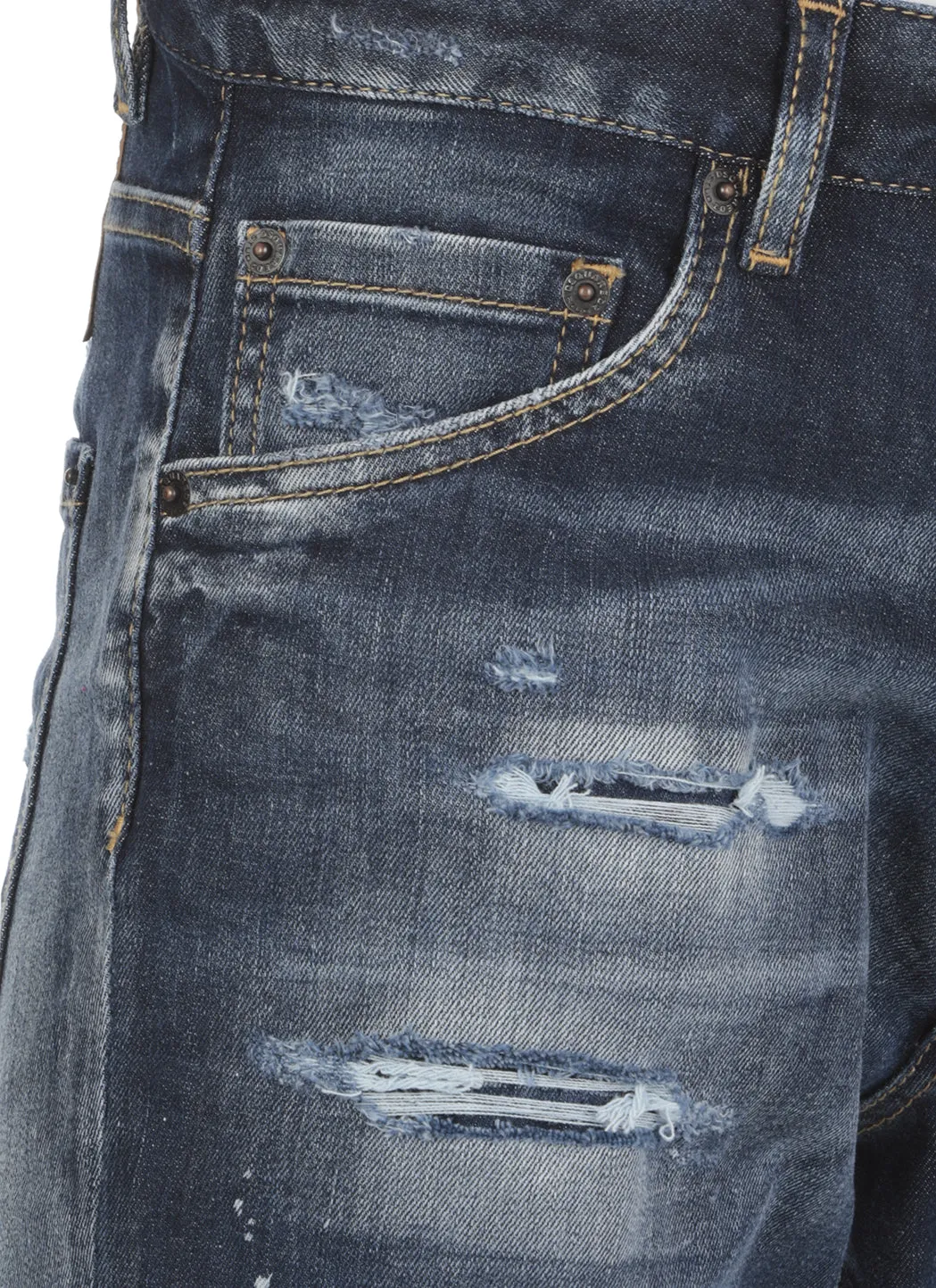 Dsquared2 Distressed Paint-Splatter Jeans