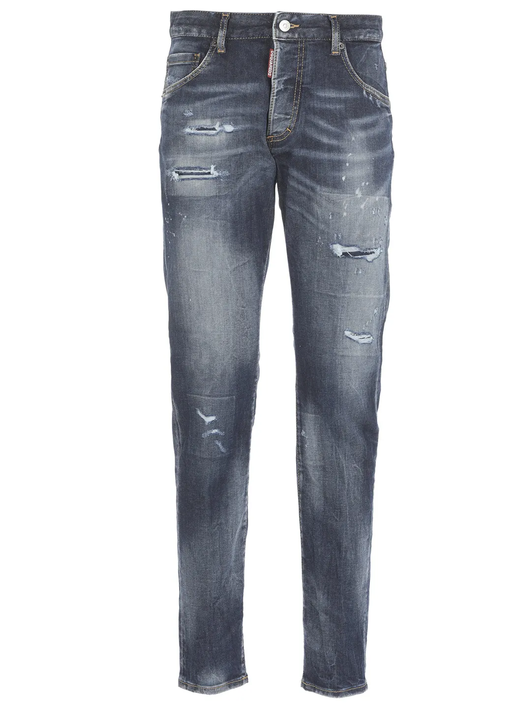 Dsquared2 Distressed Paint-Splatter Jeans
