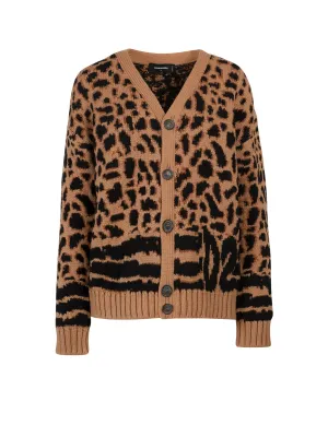 Dsquared2 Intarsia Knit Cardigan