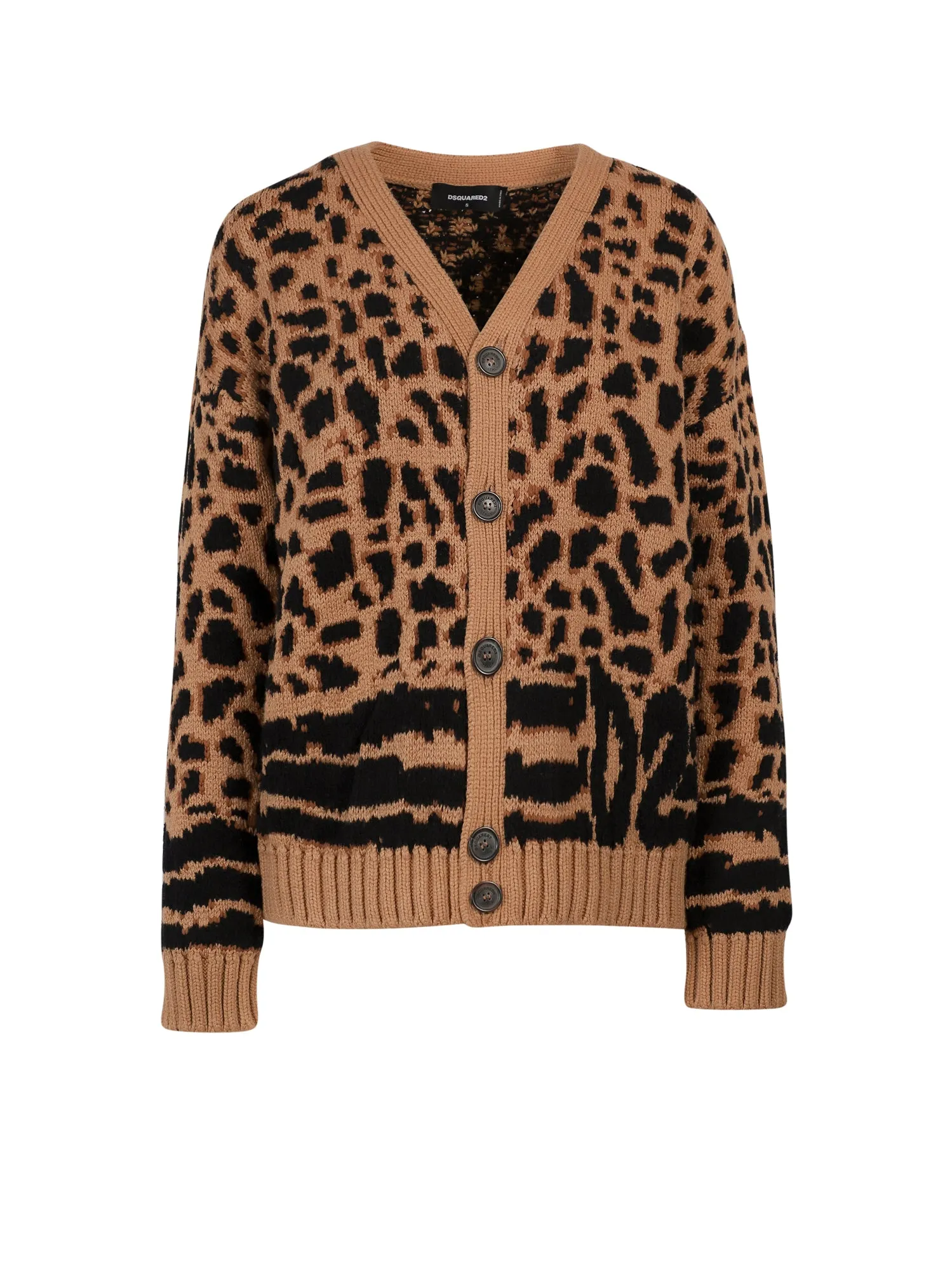 Dsquared2 Intarsia Knit Cardigan