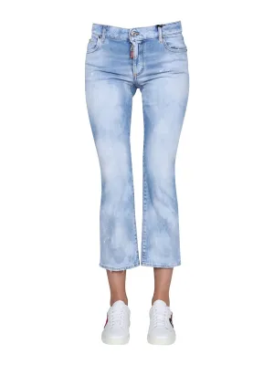Dsquared2 Kick Flare Cropped Jeans