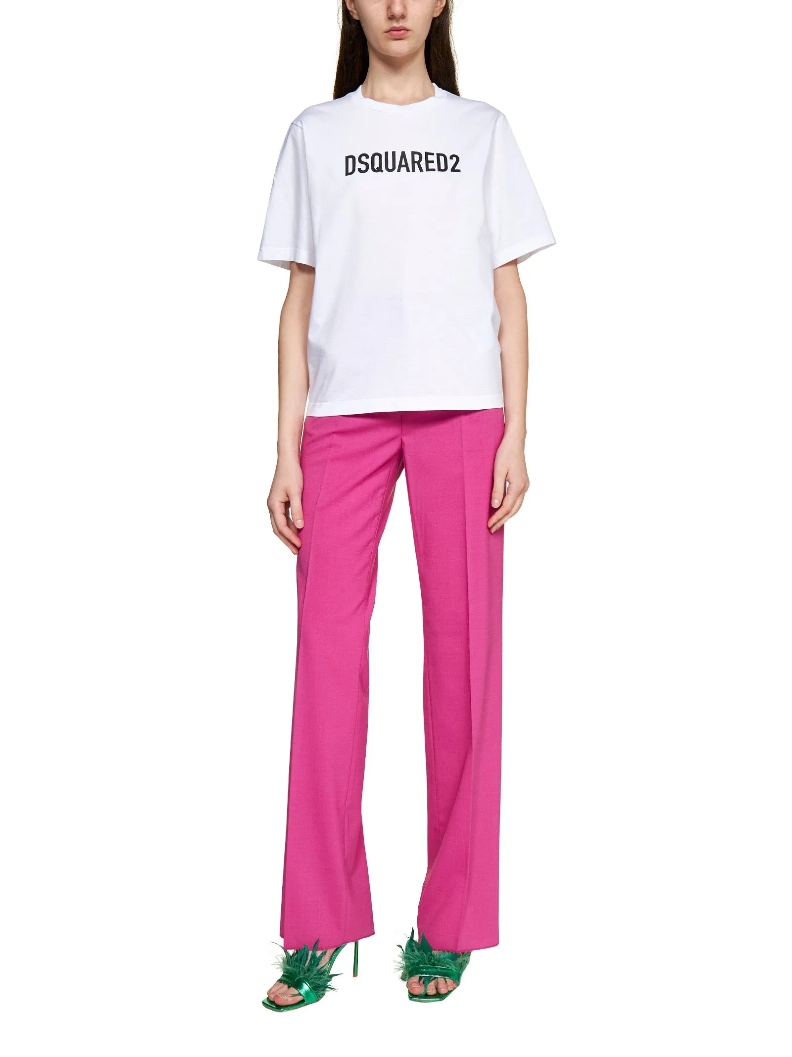 Dsquared2 Logo Printed Crewneck T-Shirt