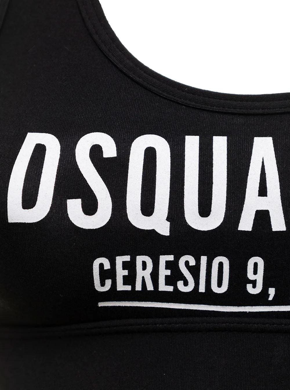 Dsquared2 Logo Printed Stretch Top