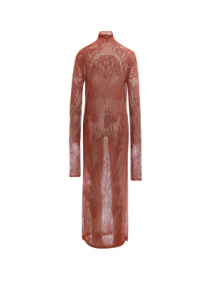 Dsquared2 Open-Knit Maxi Dress