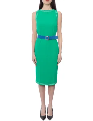 Dsquared2 Sleeveless Belted Midi Dress