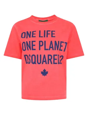 Dsquared2 Slogan Print Crewneck T-Shirt