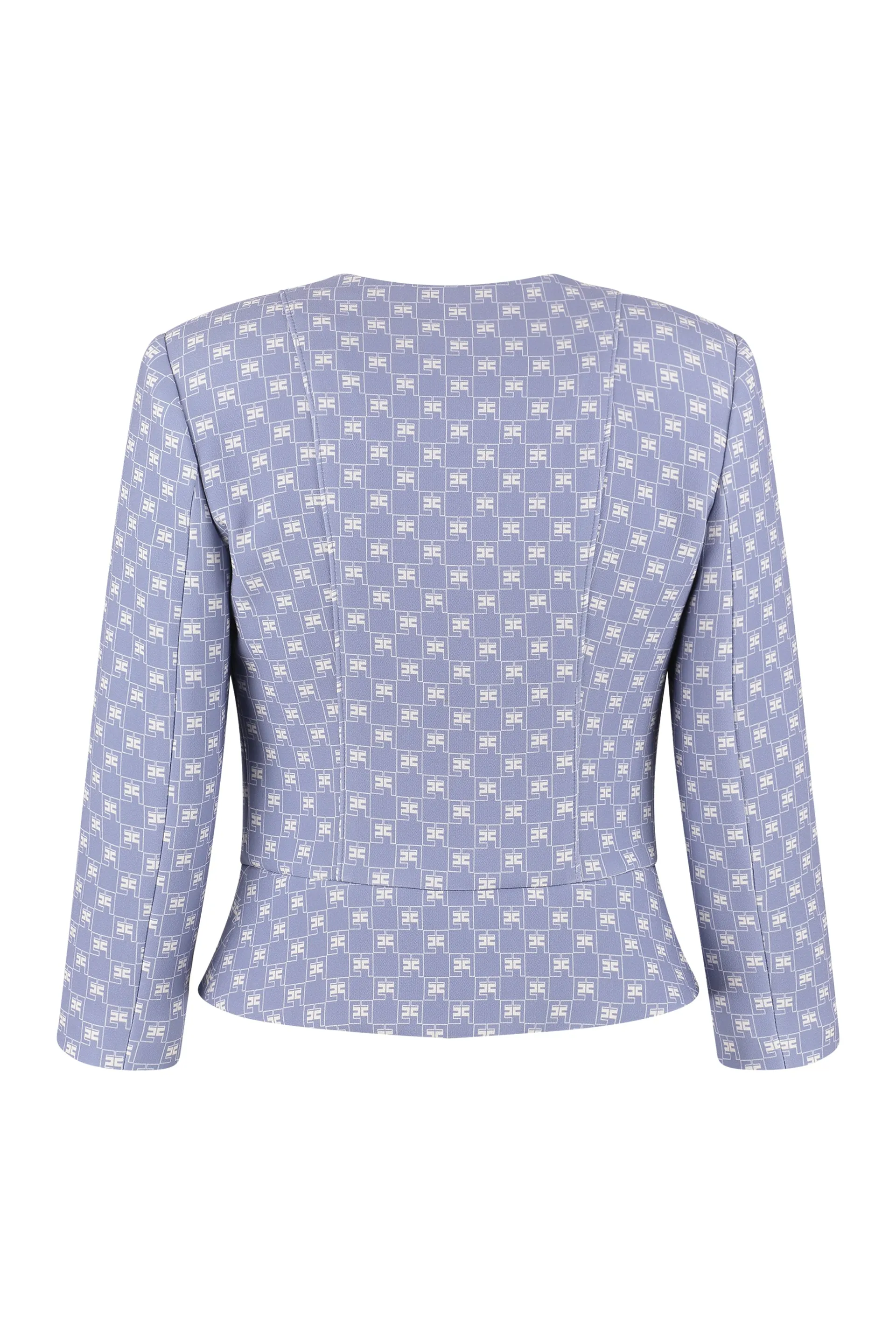 Elisabetta Franchi All Over Logo Printed Jacket