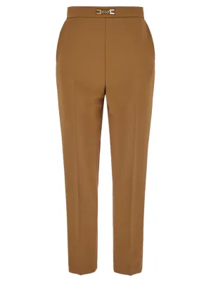 Elisabetta Franchi Horsebit Detailed Cigarette Pants