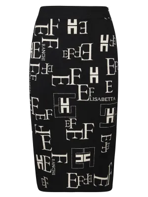 Elisabetta Franchi Monogram Mini Skirt