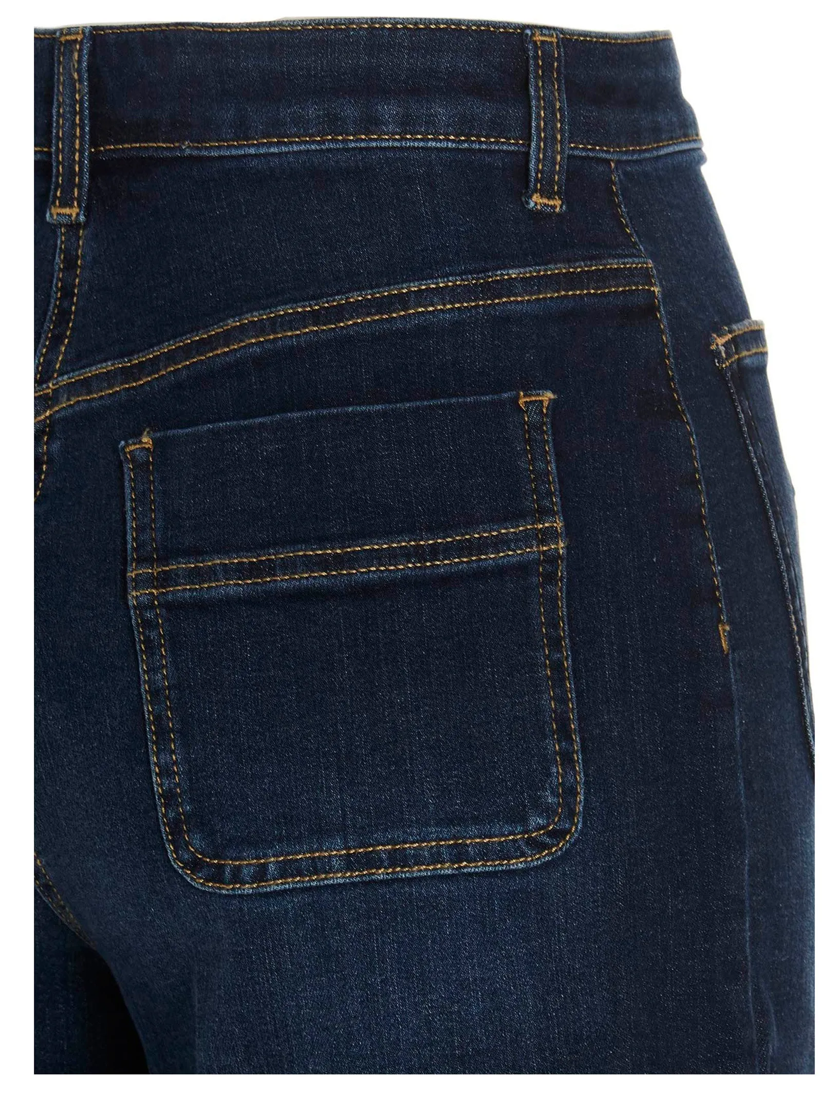 Elisabetta Franchi Padlock Plaque Denim Shorts