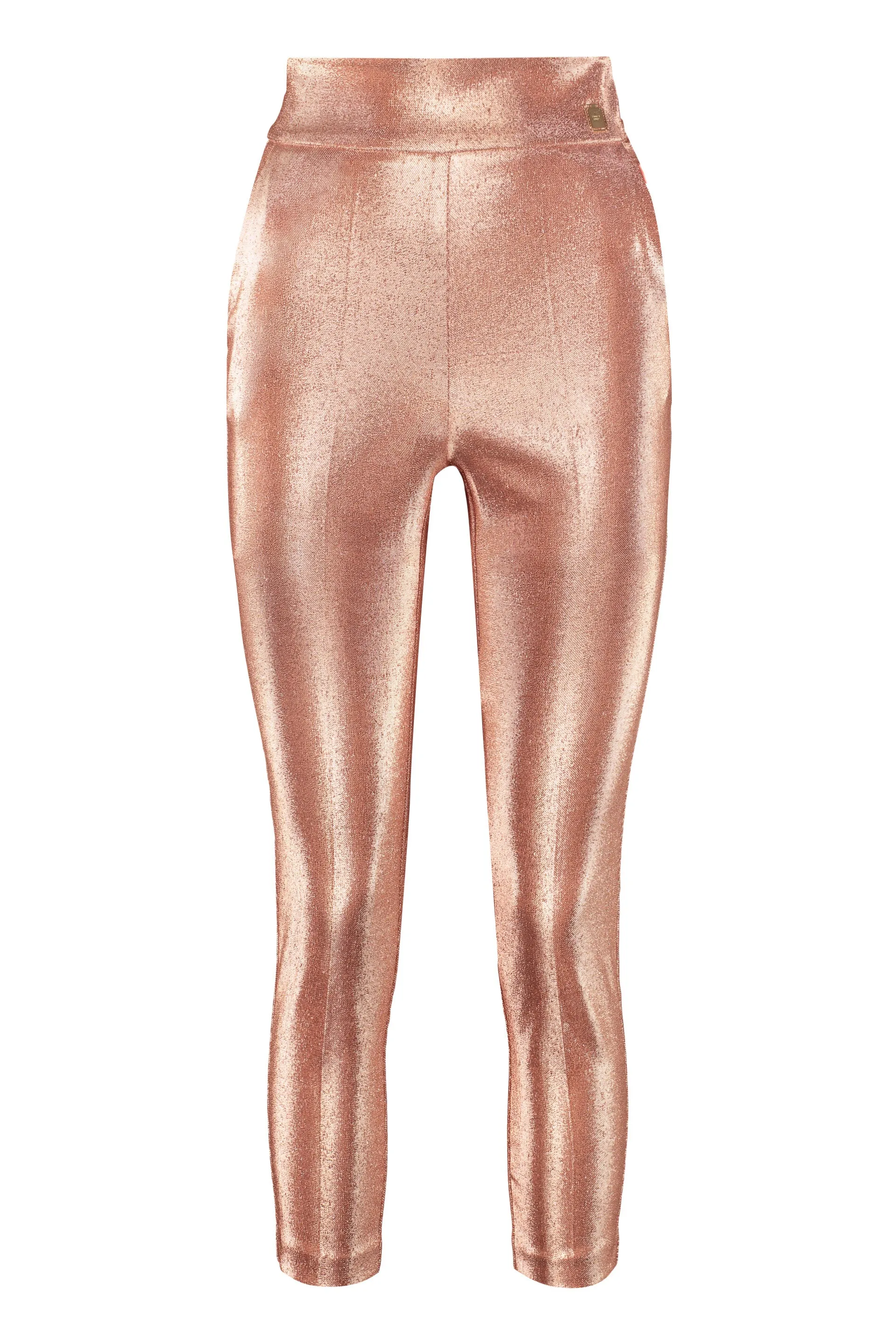 Elisabetta Franchi Satin Cropped Trousers
