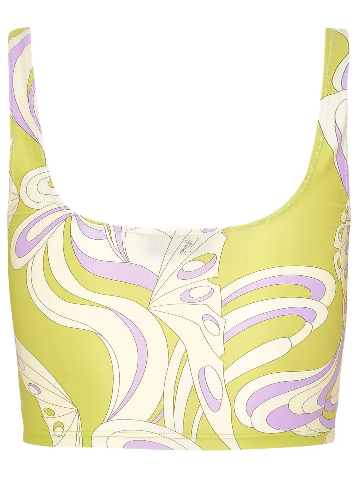 Emilio Pucci All-Over Graphic Printed Cropped Top