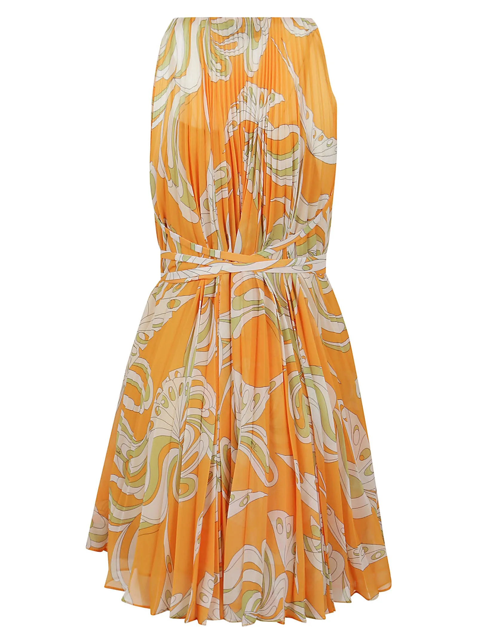 Emilio Pucci Farfalle-Print Pleated Mini Dress