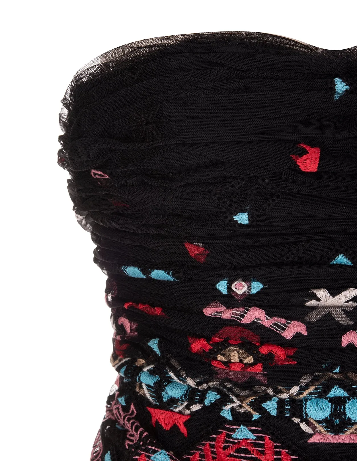 Ermanno Scervino Strapless Embroidered Dress