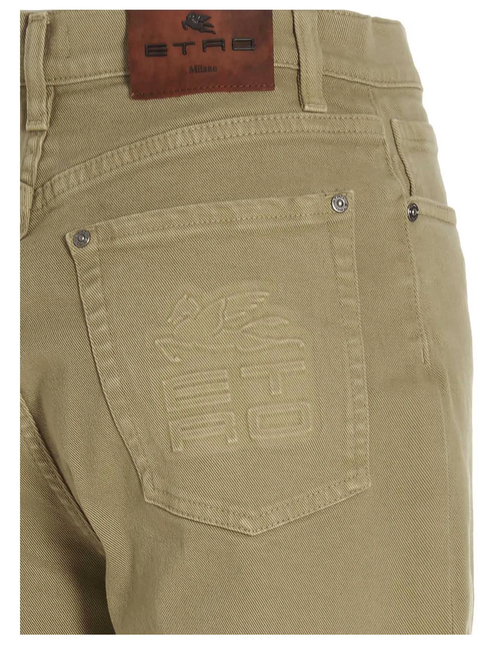 Etro Distressed Straight Leg Jeans