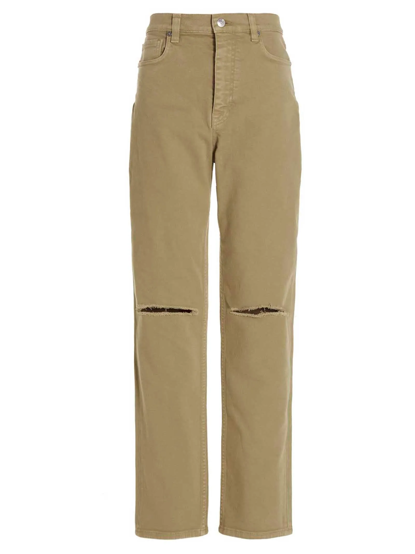 Etro Distressed Straight Leg Jeans