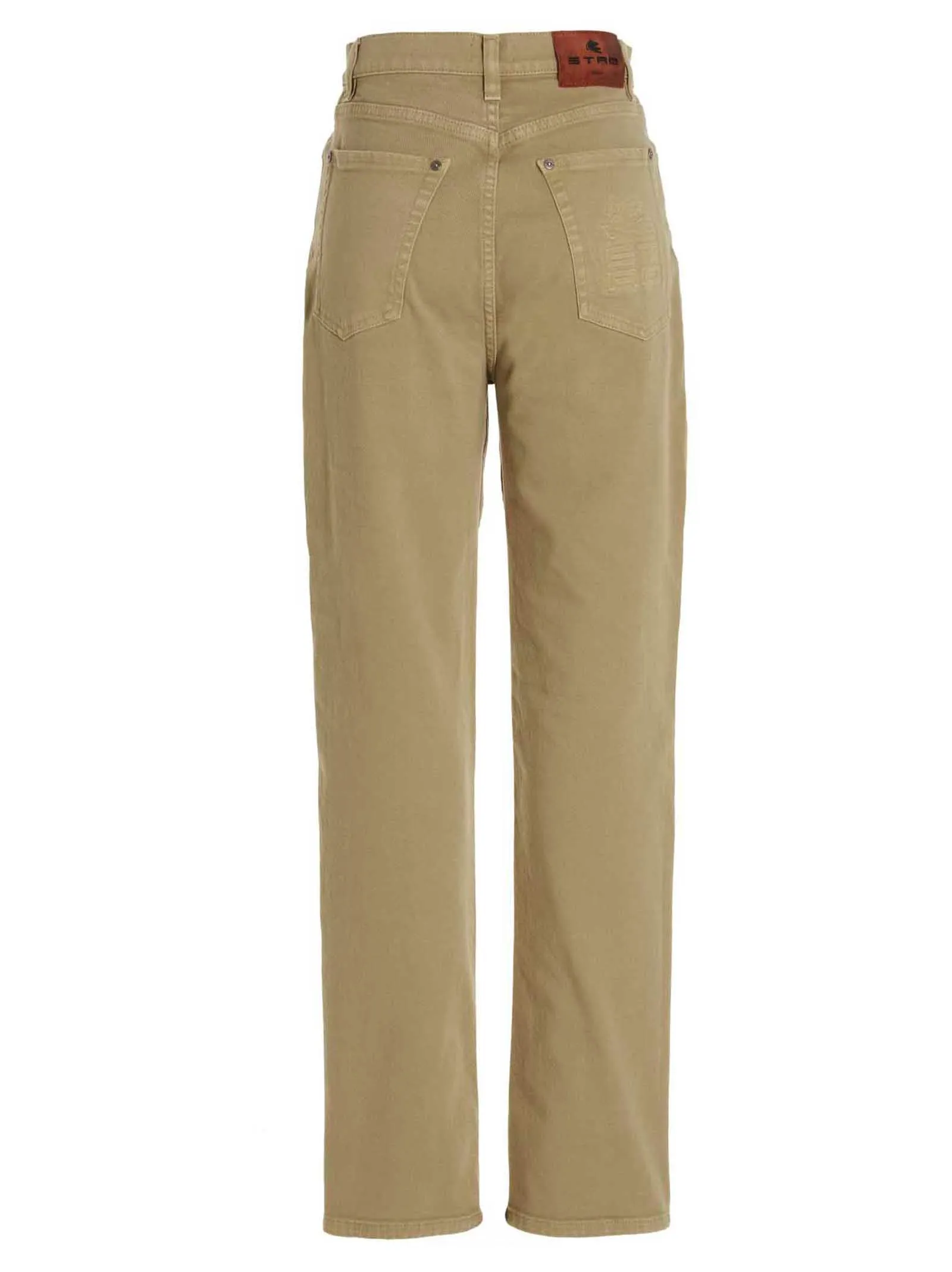 Etro Distressed Straight Leg Jeans