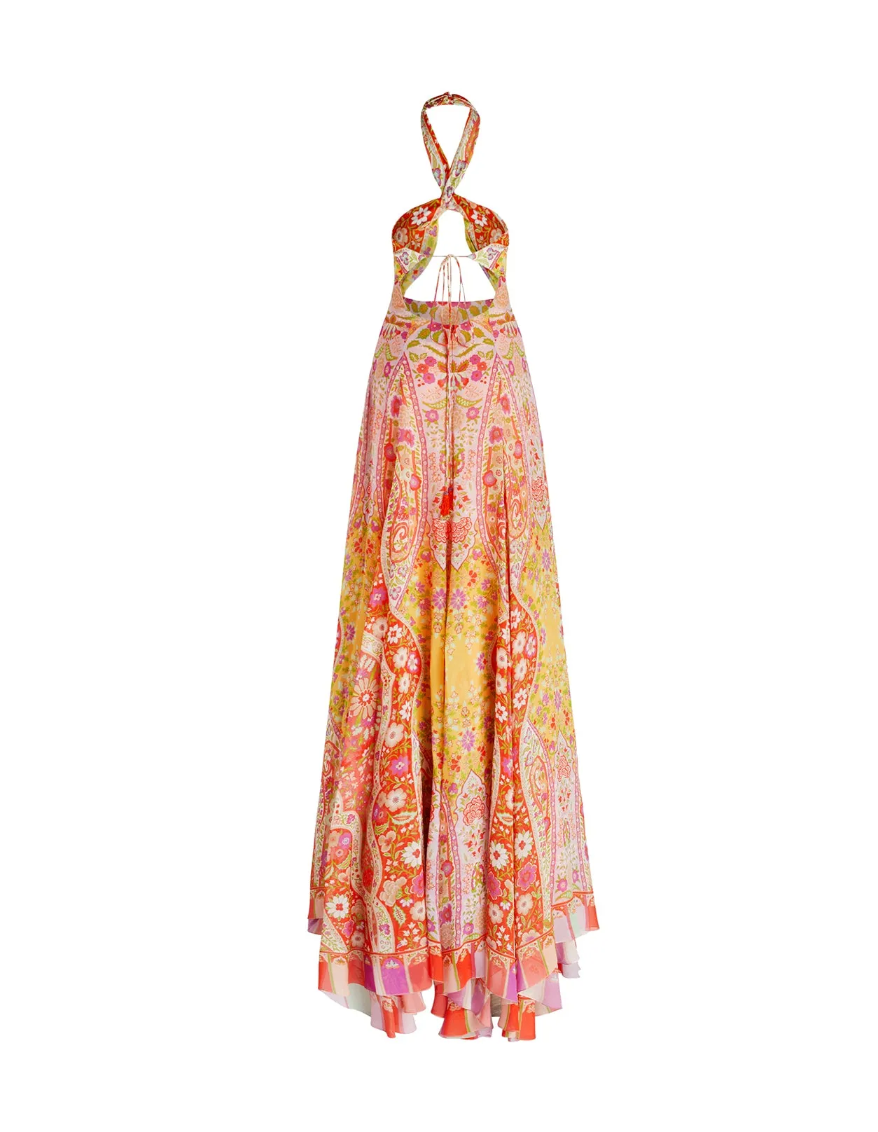 Etro Floral Paisley Print Halterneck Maxi Dress