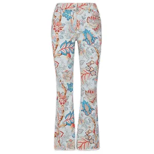 Etro Paisley Pattern High Waist Bootcut Jeans