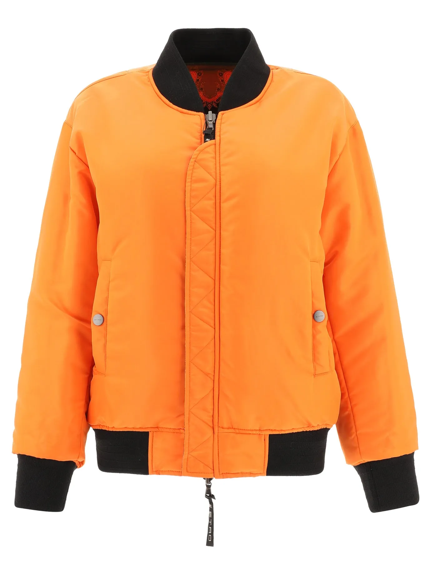 Etro Pattern Embroidered Reversible Bomber Jacket
