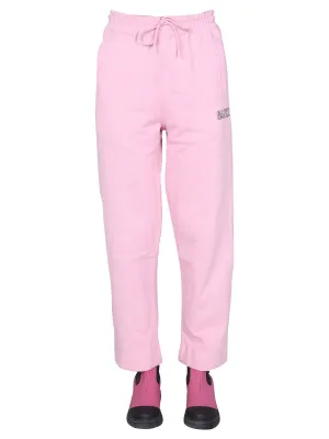 Ganni Logo Embroidered Drawstring Sweatpants