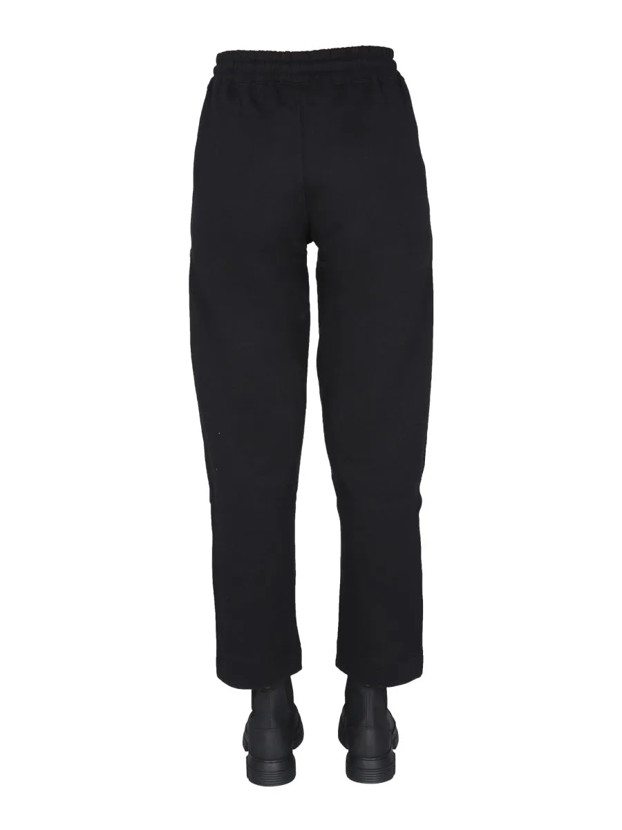 Ganni Logo Embroidered Drawstring Sweatpants