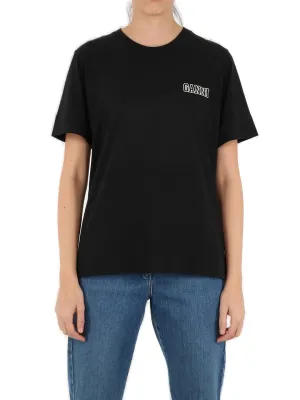 Ganni Software Jersey Logo Print T-Shirt