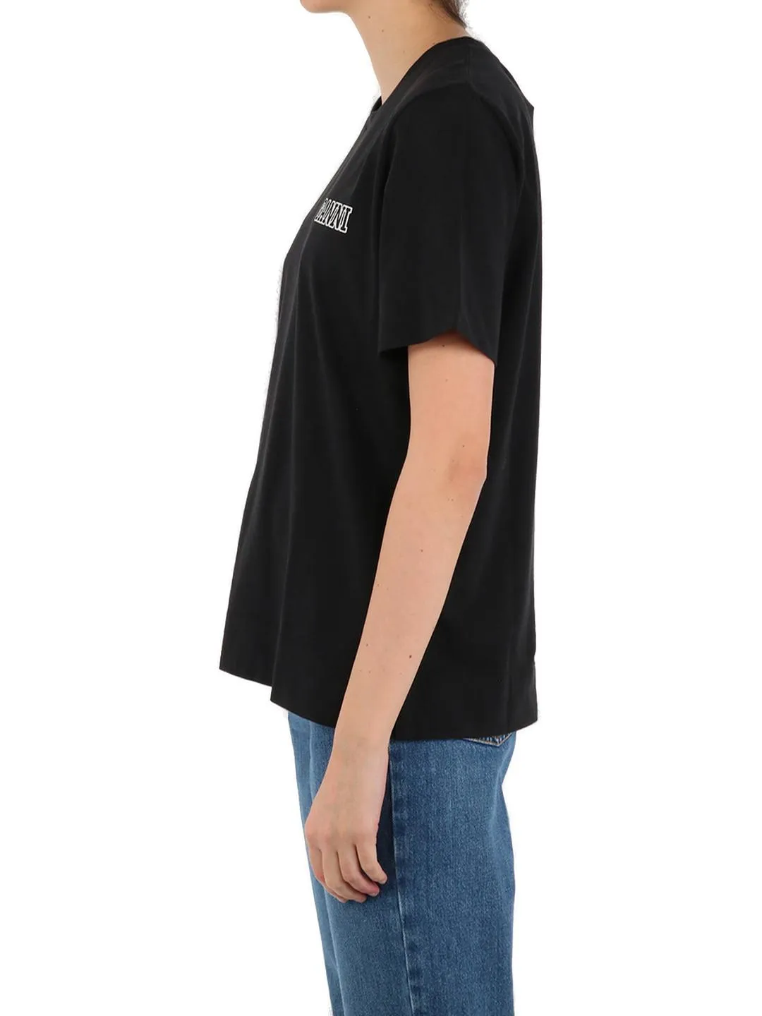 Ganni Software Jersey Logo Print T-Shirt