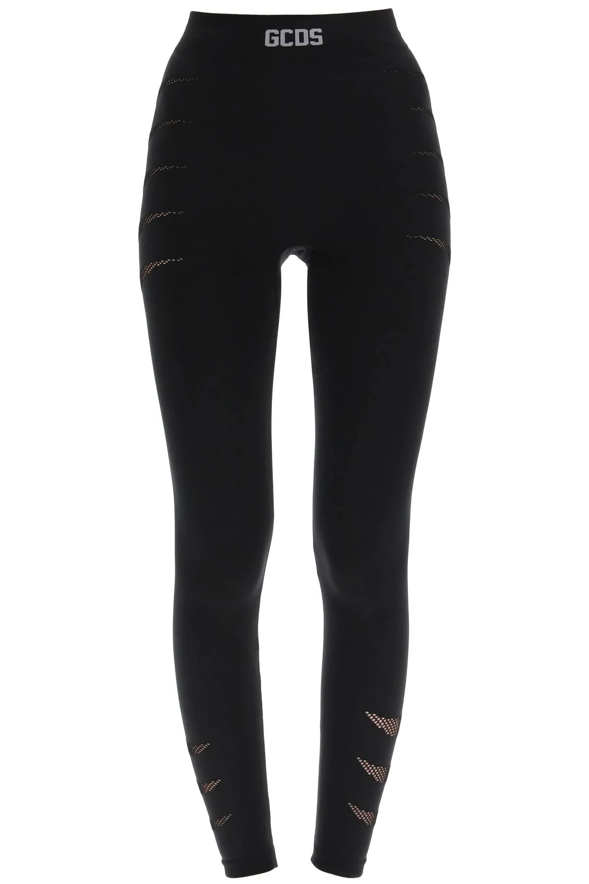 GCDS High-Rise Logo Band Leggings