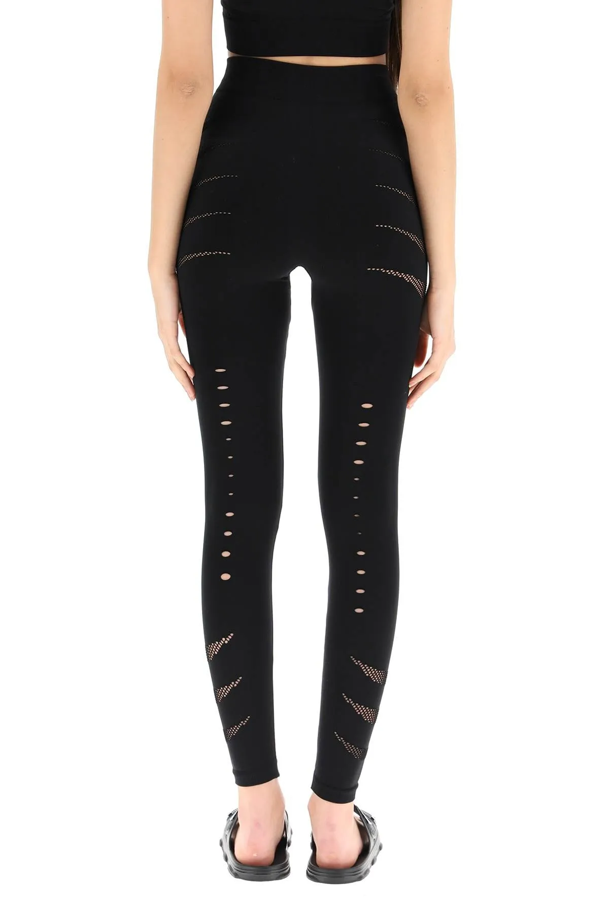 GCDS High-Rise Logo Band Leggings