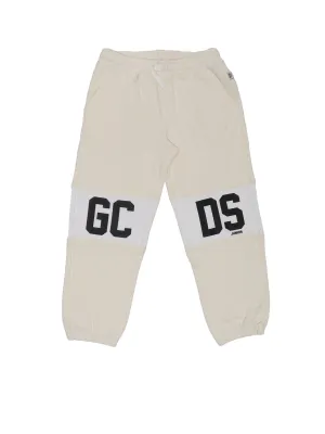 GCDS Kids Logo Printed Drawstring Pants
