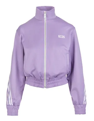 GCDS Logo Printed Zip-Up Jacket