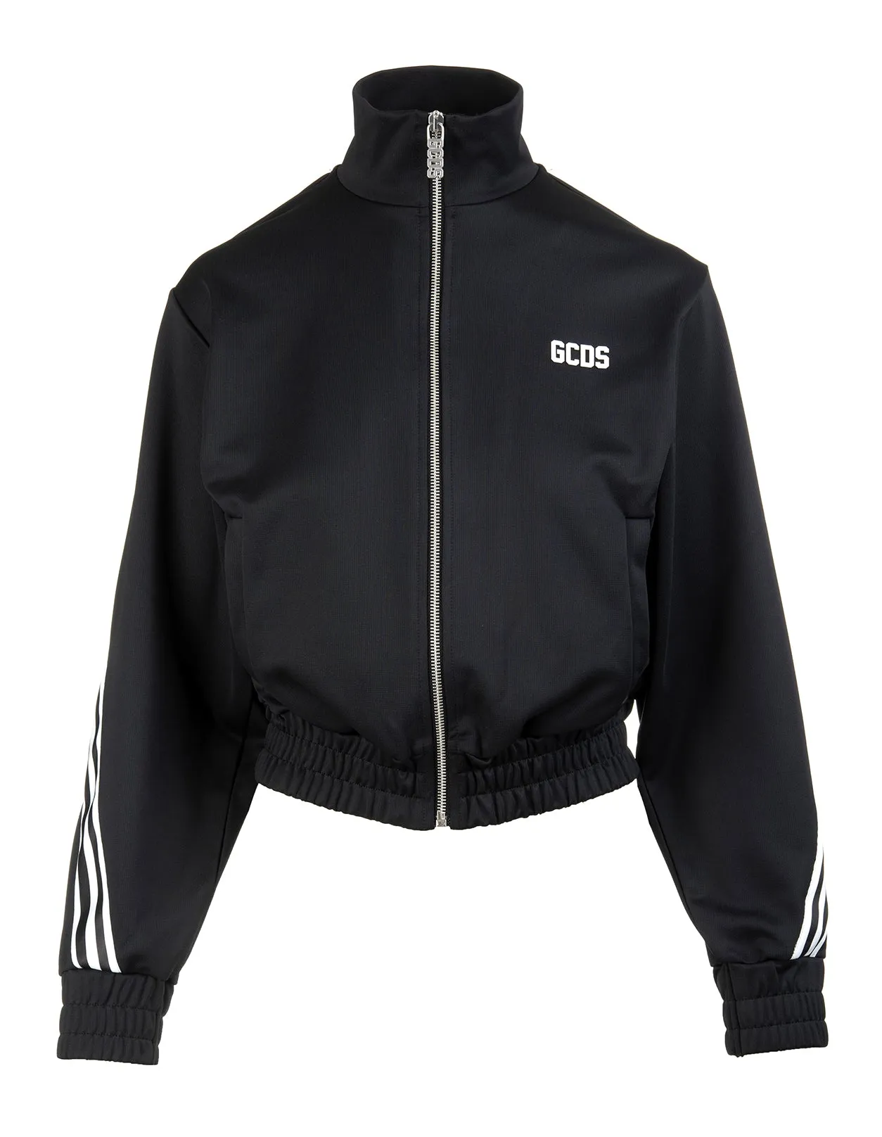 GCDS Logo Printed Zip-Up Jacket