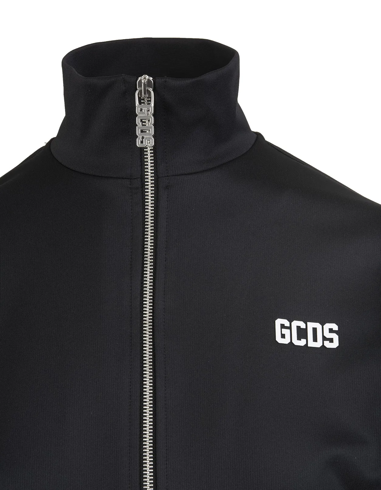 GCDS Logo Printed Zip-Up Jacket